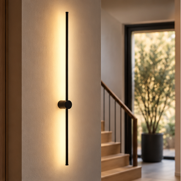 Royelux Modern LED Swivel Wall Sconce - Minimalist Metal Bedside Light Fixture