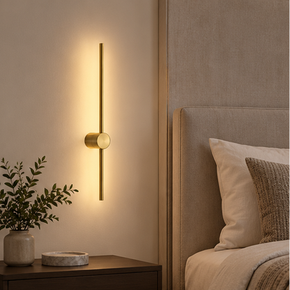 Royelux Modern LED Swivel Wall Sconce - Minimalist Metal Bedside Light Fixture