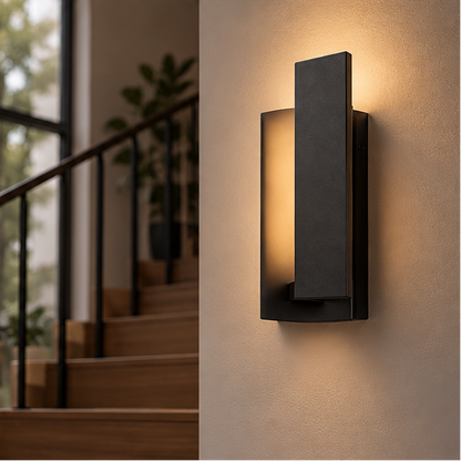 RoyaleGlow Modern Outdoor LED Wall Light Weatherproof Aluminum Fixture