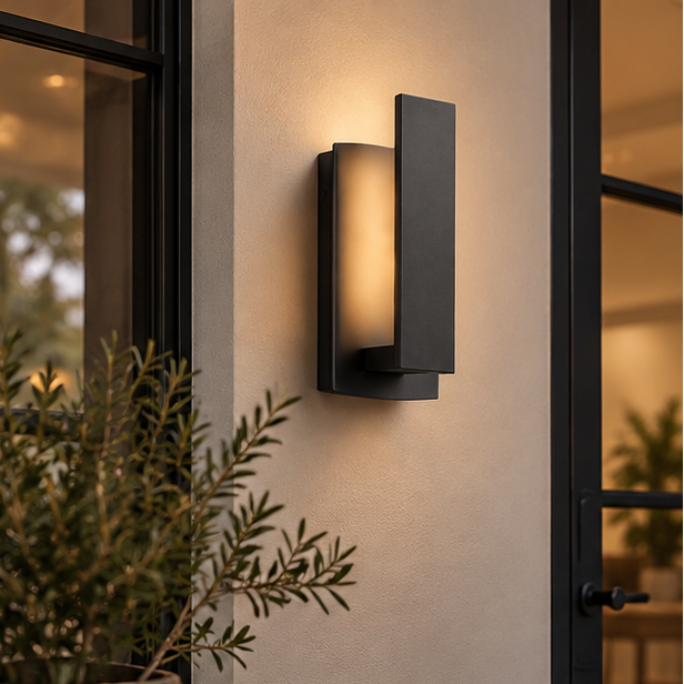 RoyaleGlow Modern Outdoor LED Wall Light Weatherproof Aluminum Fixture
