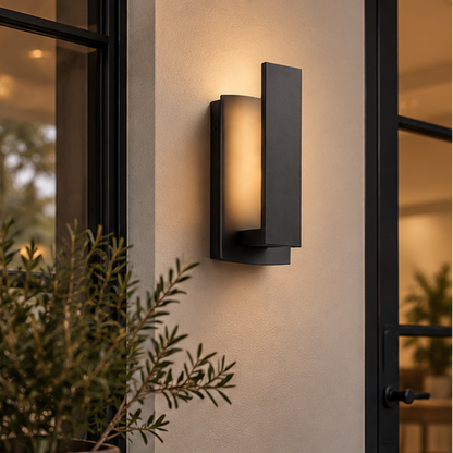 RoyaleGlow Modern Outdoor LED Wall Light Weatherproof Aluminum Fixture