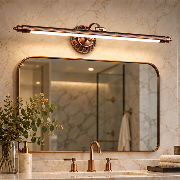 Royelux Vintage LED Cylinder Bathroom Vanity Light - Retro Style Wall Mounted Fixture