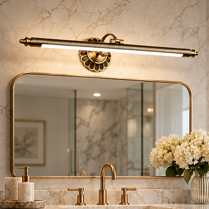 Royelux Vintage LED Cylinder Bathroom Vanity Light - Retro Style Wall Mounted Fixture