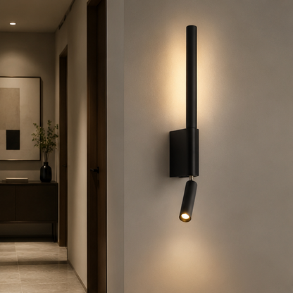 Royelux Adjustable Bedside Reading Lamp - Modern Minimalist Aluminum LED Wall Sconce