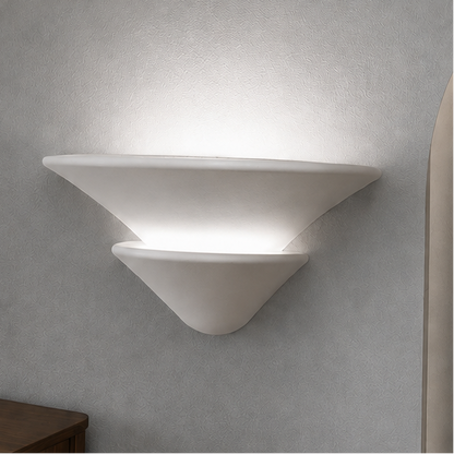 LuxRoyale Modern Gypsum Up Down Wall Sconce Light for Hallway Living Room Decor