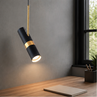 RoyaleGlow Modern Cylinder Pendant Light for Kitchen Island