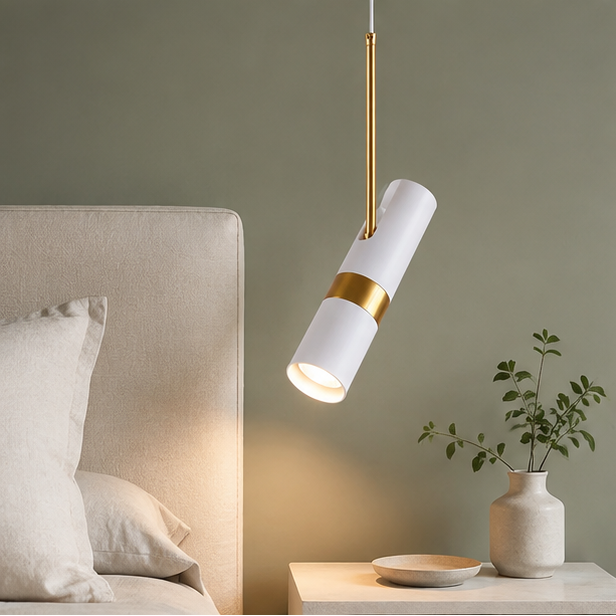 RoyaleGlow Modern Cylinder Pendant Light for Kitchen Island