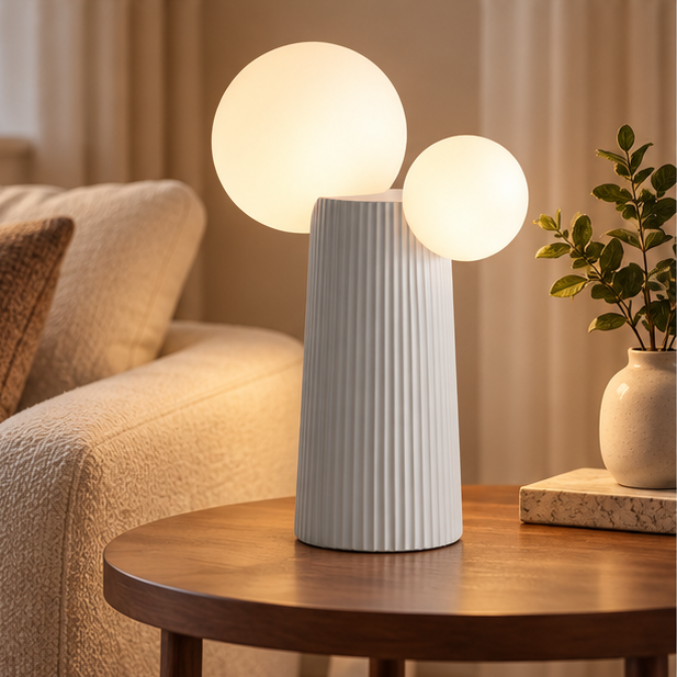 RoyaleGlow Modern Adjustable Height Table Lamp - Creative Indoor LED Light