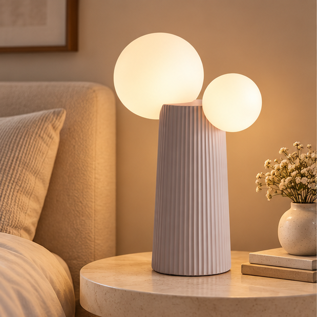 RoyaleGlow Modern Adjustable Height Table Lamp - Creative Indoor LED Light