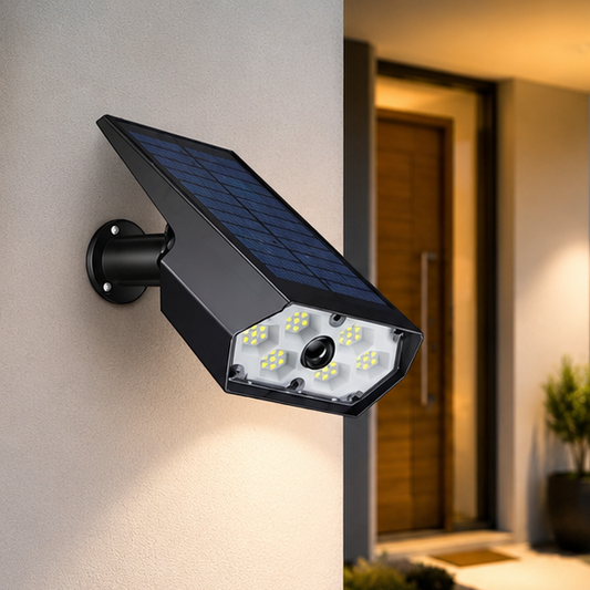 LuxRoyale Solar Light 90 Degree Adjustable Downlight, IP65 Outdoor LED Warm, Cool Light