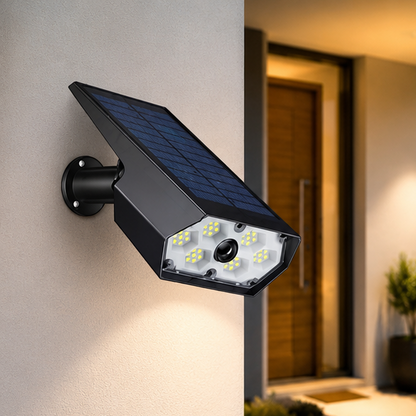 LuxRoyale Solar Light 90 Degree Adjustable Downlight, IP65 Outdoor LED Warm, Cool Light