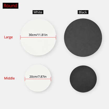 Royallure Moon Outdoor Wall Lamp, IP65 Waterproof LED Sconce, Modern Round/Square Design