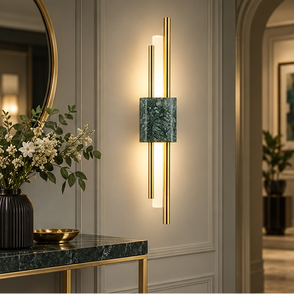 RoyaleGlow Modern LED Wall Sconce Light Fixture-Gold Nordic Indoor Lamp for Bedroom