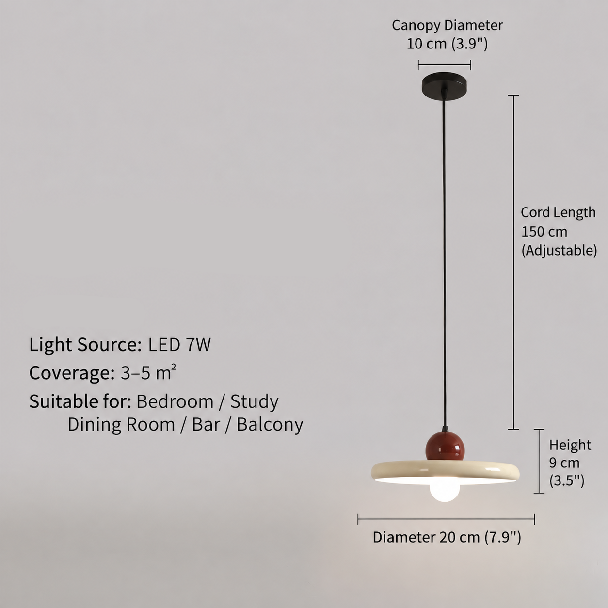 RoyaleGlow Retro Iron Pendant Light - Modern Glass Hanging Lamp for Dining, Bedroom