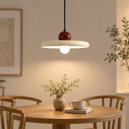 RoyaleGlow Retro Iron Pendant Light - Modern Glass Hanging Lamp for Dining, Bedroom