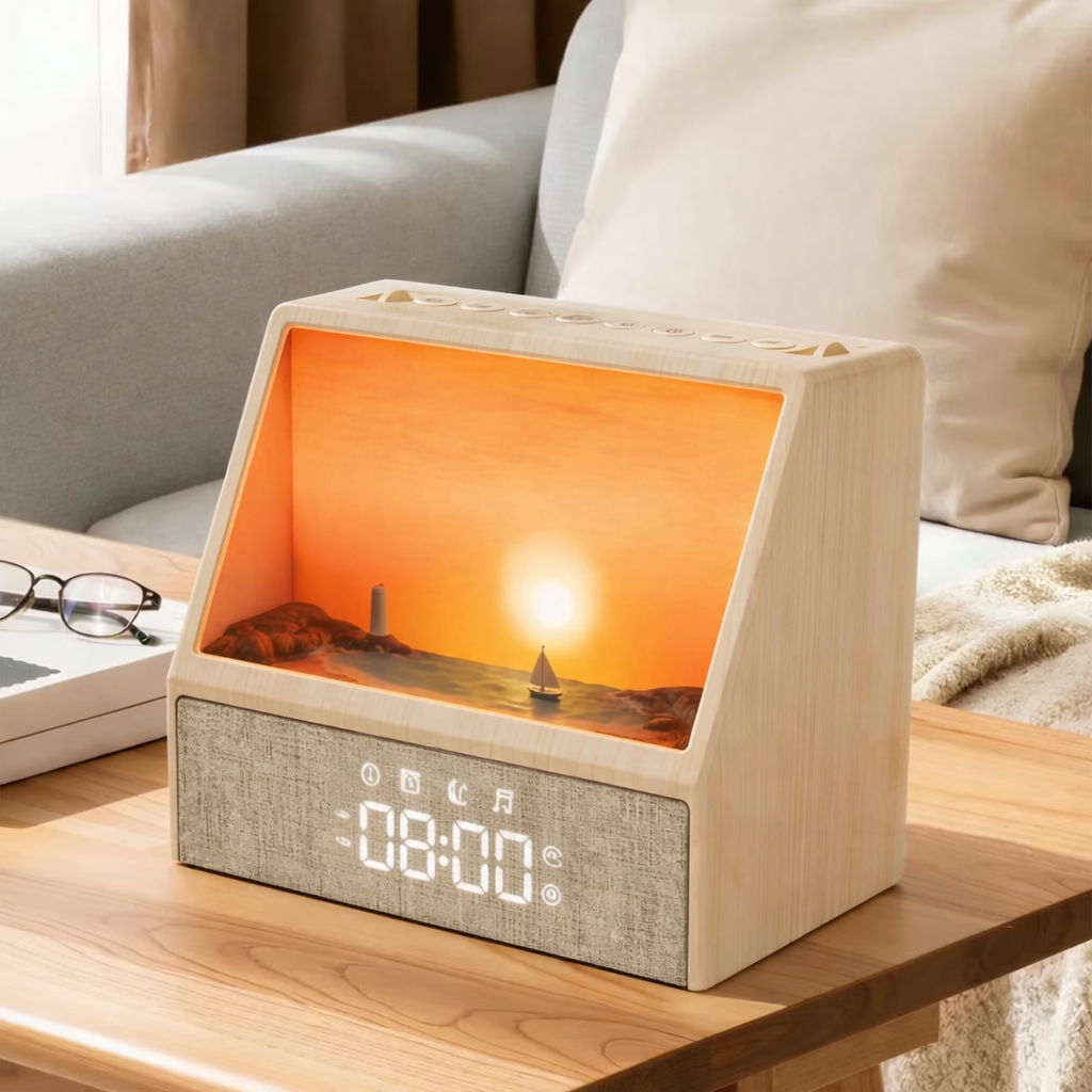 Royelux Sunrise Alarm Clock with Nature Sounds, Wake Up Light & Sleep Aid