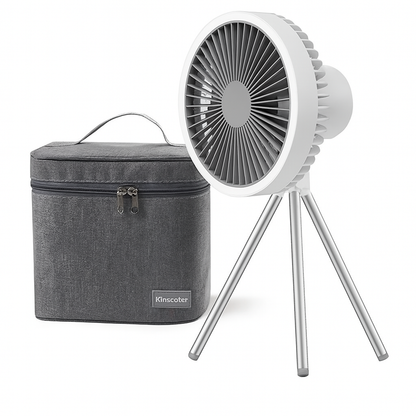 Royallure Portable Camping Fan 10000mAh Rechargeable with LED Light & Power Bank