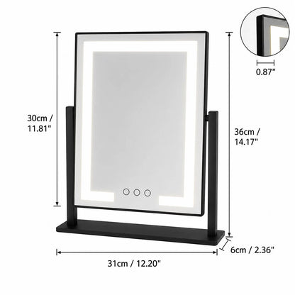 RoyaleGlow LED Lighted Vanity Makeup Mirror with Touch Control & Adjustable Brightness