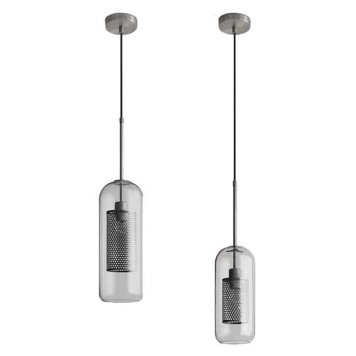 RoyaleGlow Honeycomb Glass Pendant Light - Modern Hanging Lamp