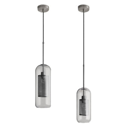RoyaleGlow Honeycomb Glass Pendant Light - Modern Hanging Lamp