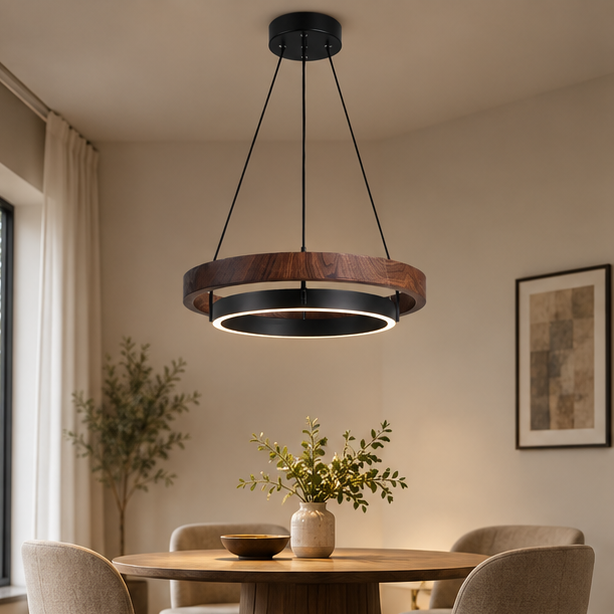 Circular LED Chandelier for Dining Room