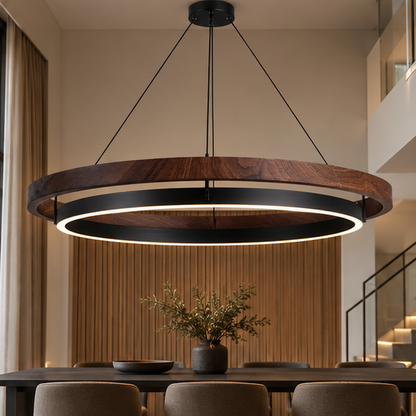 Circular LED Chandelier for Dining Room