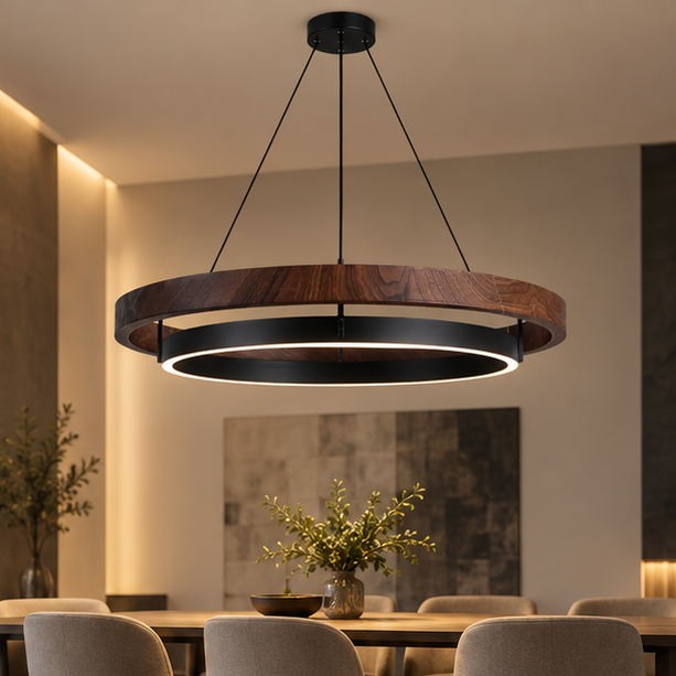 Circular LED Chandelier for Dining Room
