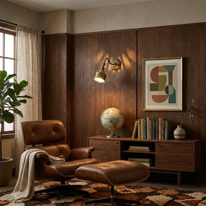 Royelux Vintage Solid Brass LED Wall Sconce - Classic American Retro Lighting