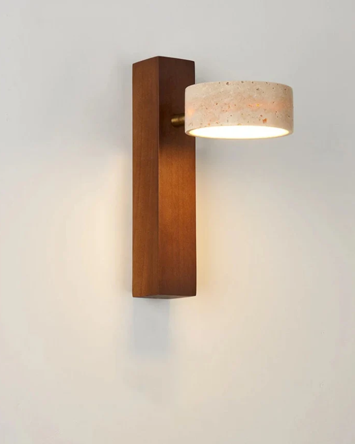 Classic Travertine Wall Lamp – Elegant Wall Sconce Lighting with Warm Glow 3