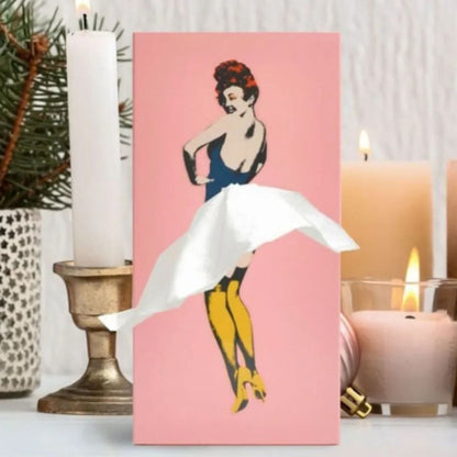 Luxora Flying Skirt Tissue Box Fun Home Decor Item