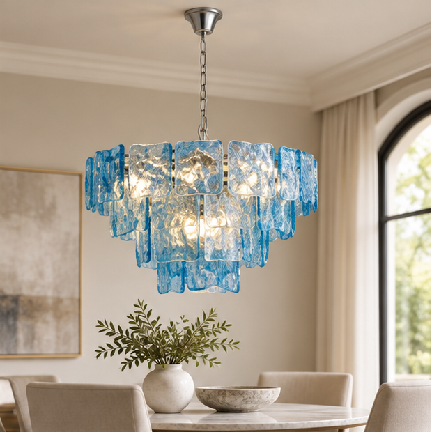 Clementine Tiered Glass Chandelier