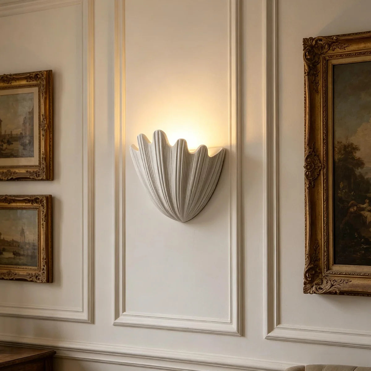 Coastal Wave Plaster Wall Light 2