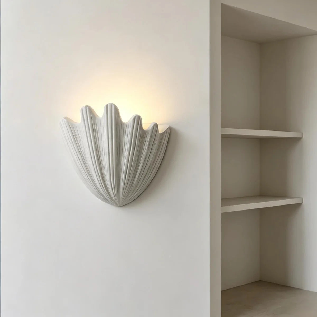 Coastal Wave Plaster Wall Light 5