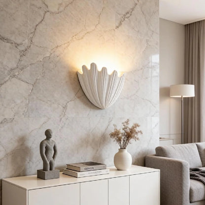Coastal Wave Plaster Wall Light 8