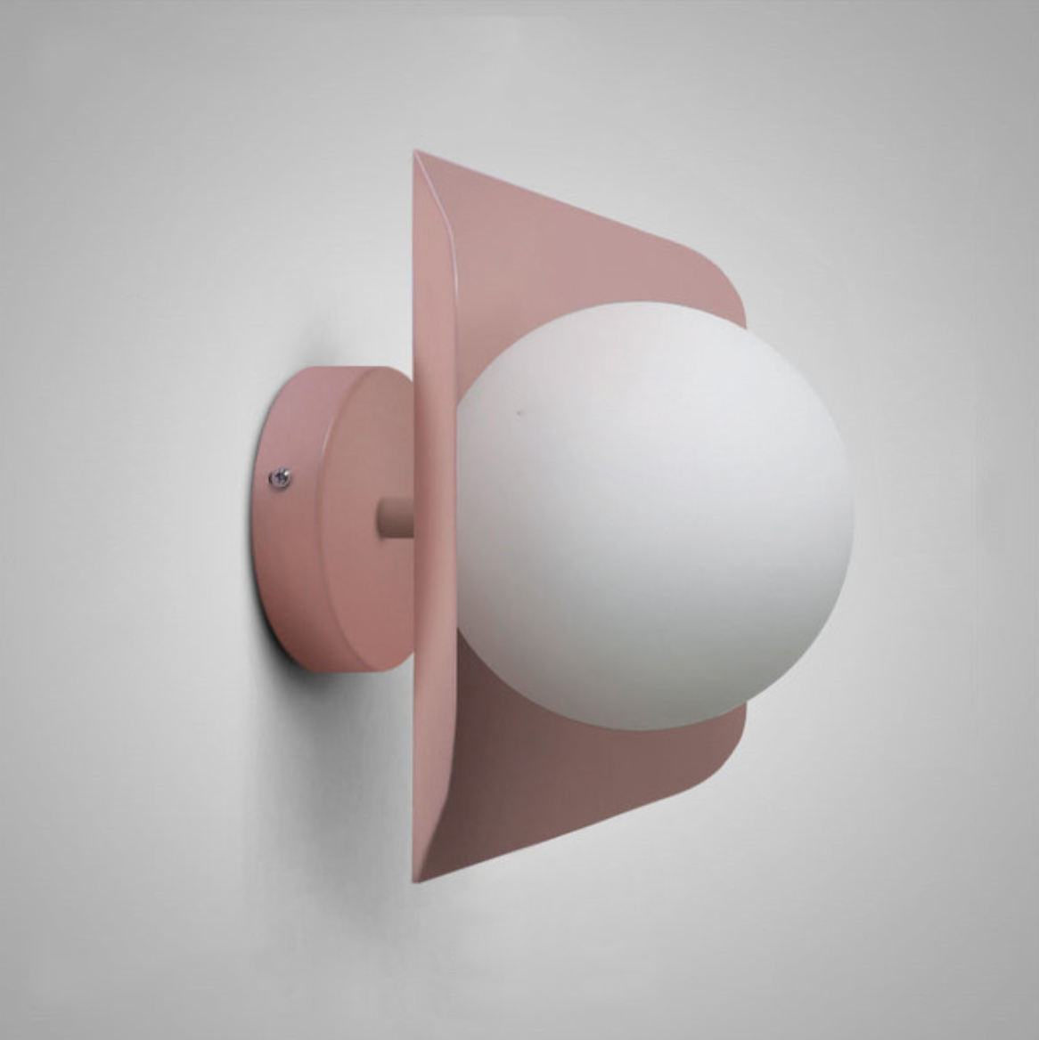 Colored Geometric Plate & Globe Wall Light 10