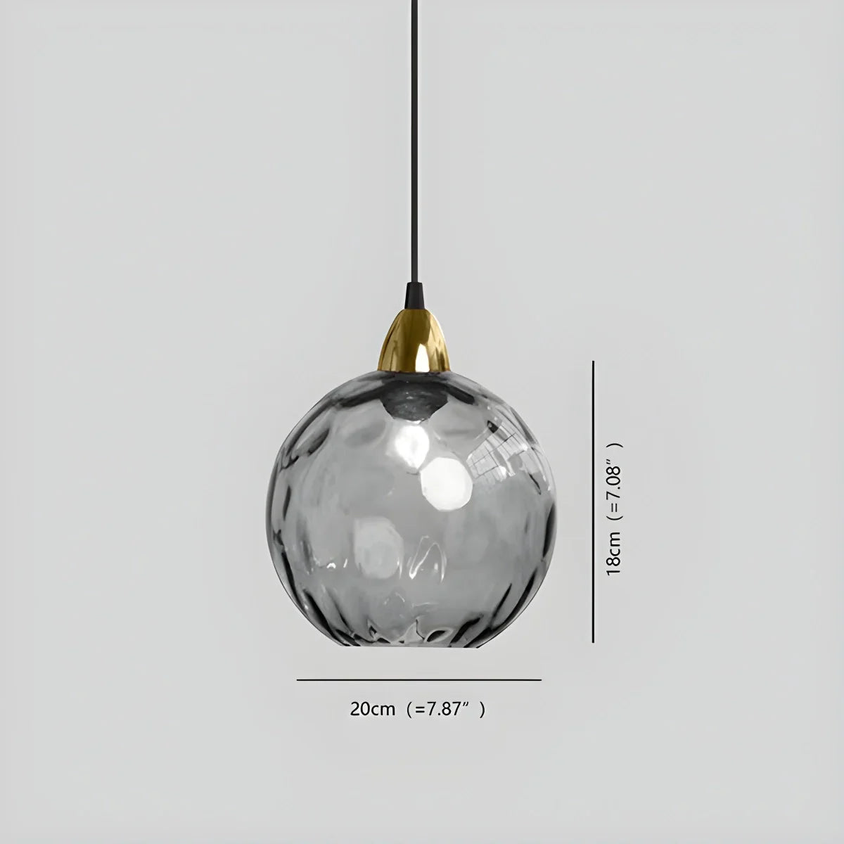 Luxora Colored Glass Ball Pendant Light, Modern Hanging Lamp for Living Room