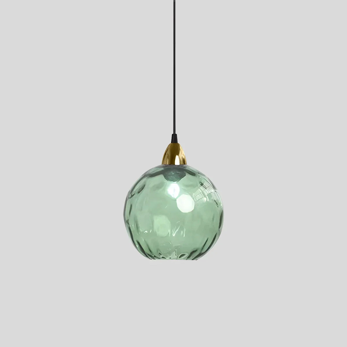 Luxora Colored Glass Ball Pendant Light, Modern Hanging Lamp for Living Room