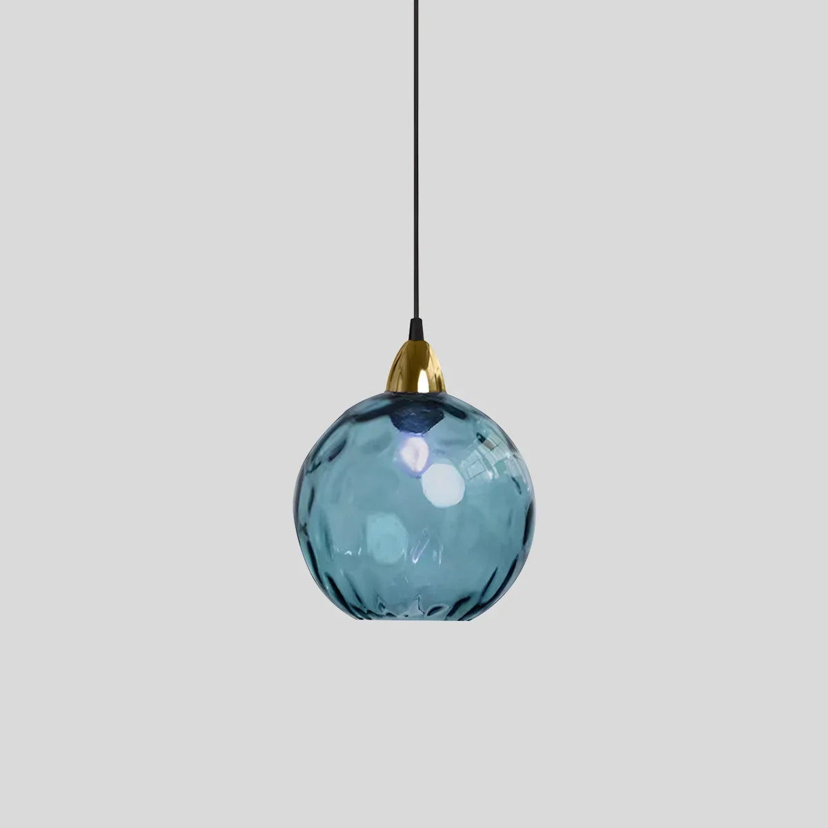Luxora Colored Glass Ball Pendant Light, Modern Hanging Lamp for Living Room