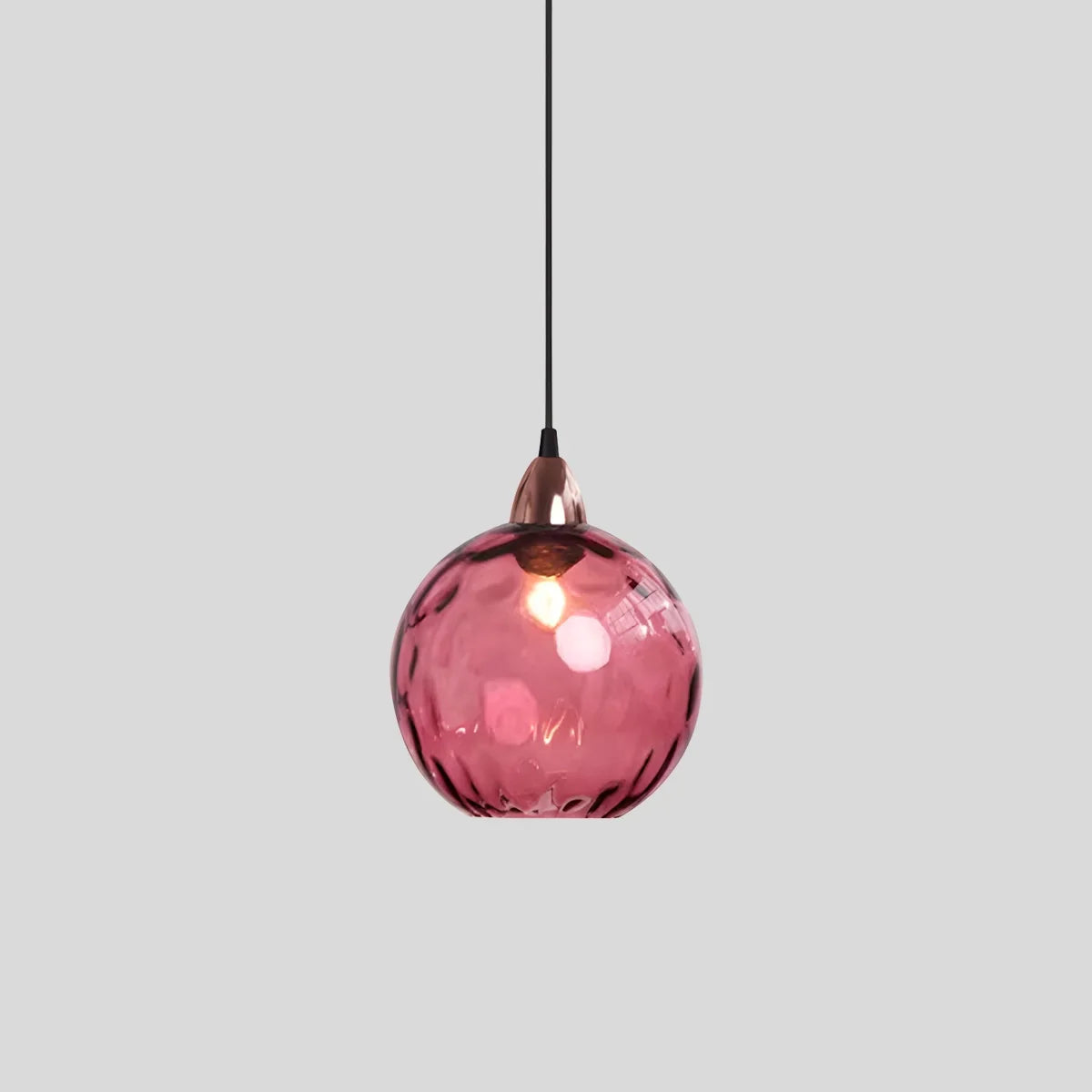 Luxora Colored Glass Ball Pendant Light, Modern Hanging Lamp for Living Room