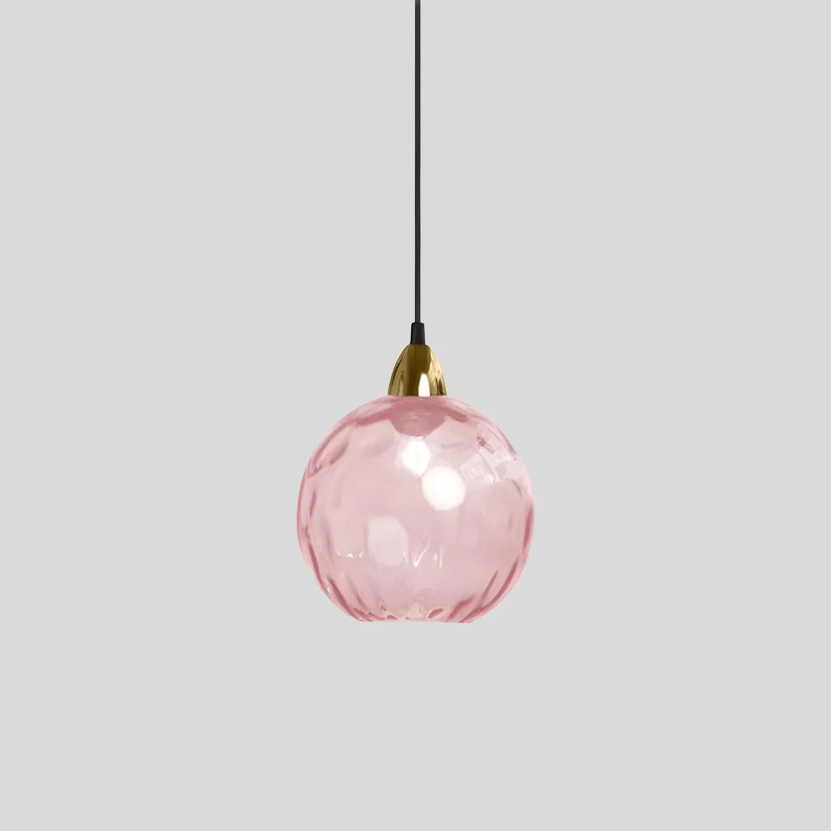 Luxora Colored Glass Ball Pendant Light, Modern Hanging Lamp for Living Room