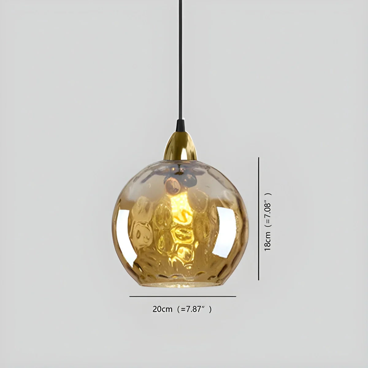 Luxora Colored Glass Ball Pendant Light, Modern Hanging Lamp for Living Room