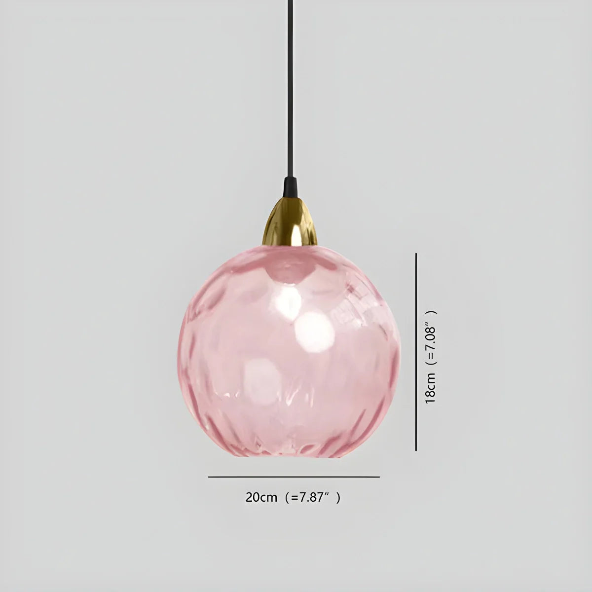 Luxora Colored Glass Ball Pendant Light, Modern Hanging Lamp for Living Room