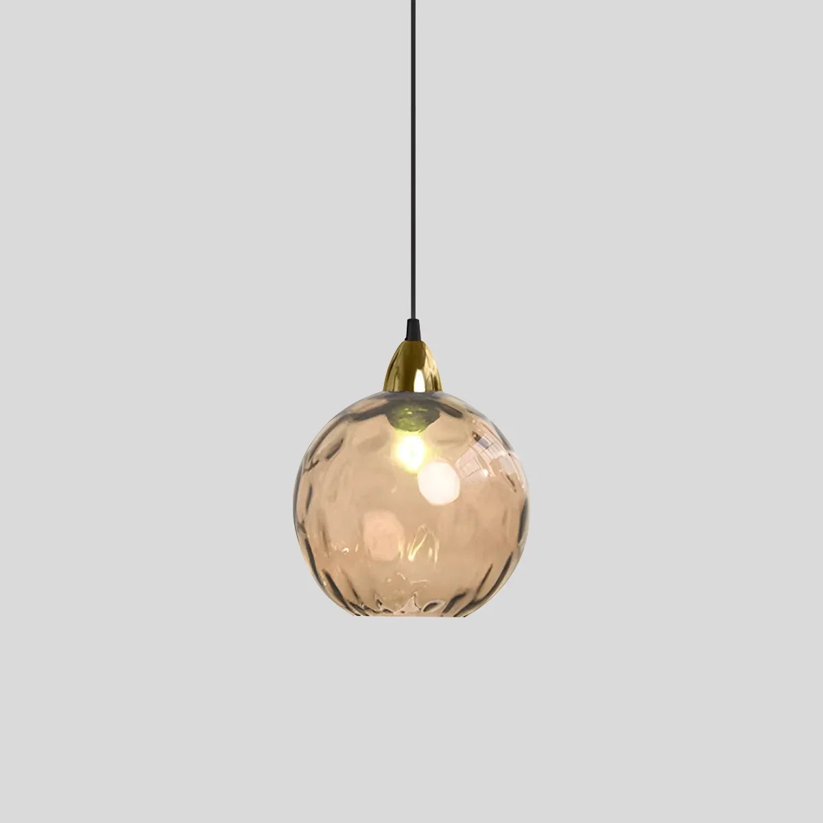 Luxora Colored Glass Ball Pendant Light, Modern Hanging Lamp for Living Room