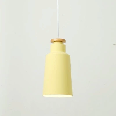 Colorful Metal & Wood Pendant Lights 16