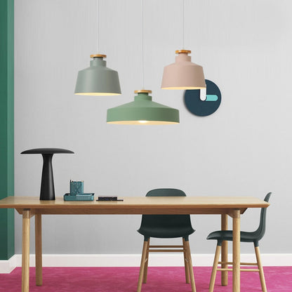 Colorful Metal & Wood Pendant Lights 2