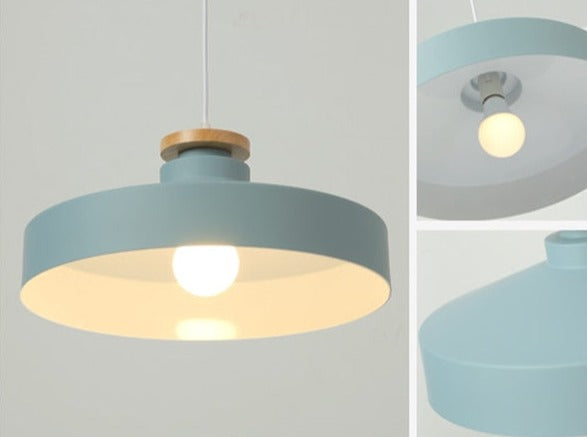 Colorful Metal & Wood Pendant Lights 7