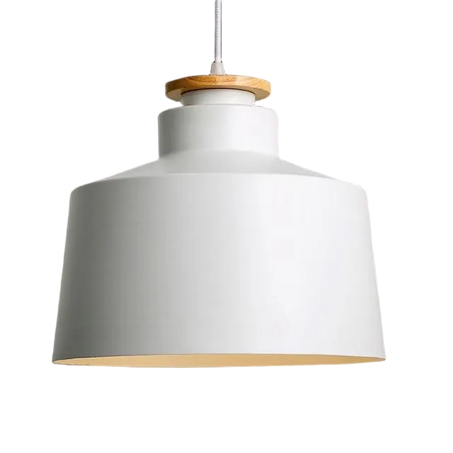 Contrast Metal & Wood Pendant Lights 11