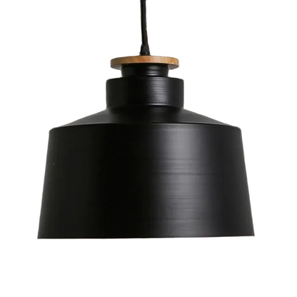 Contrast Metal & Wood Pendant Lights 12