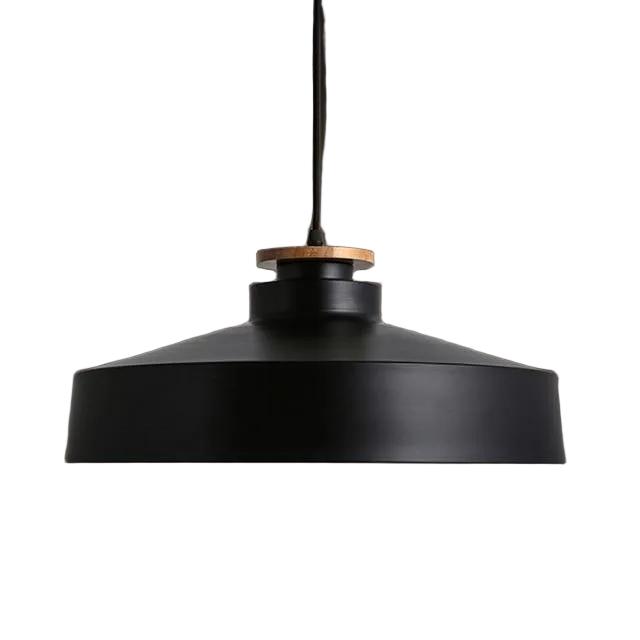 Contrast Metal & Wood Pendant Lights 13