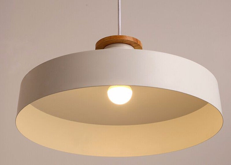 Contrast Metal & Wood Pendant Lights 7
